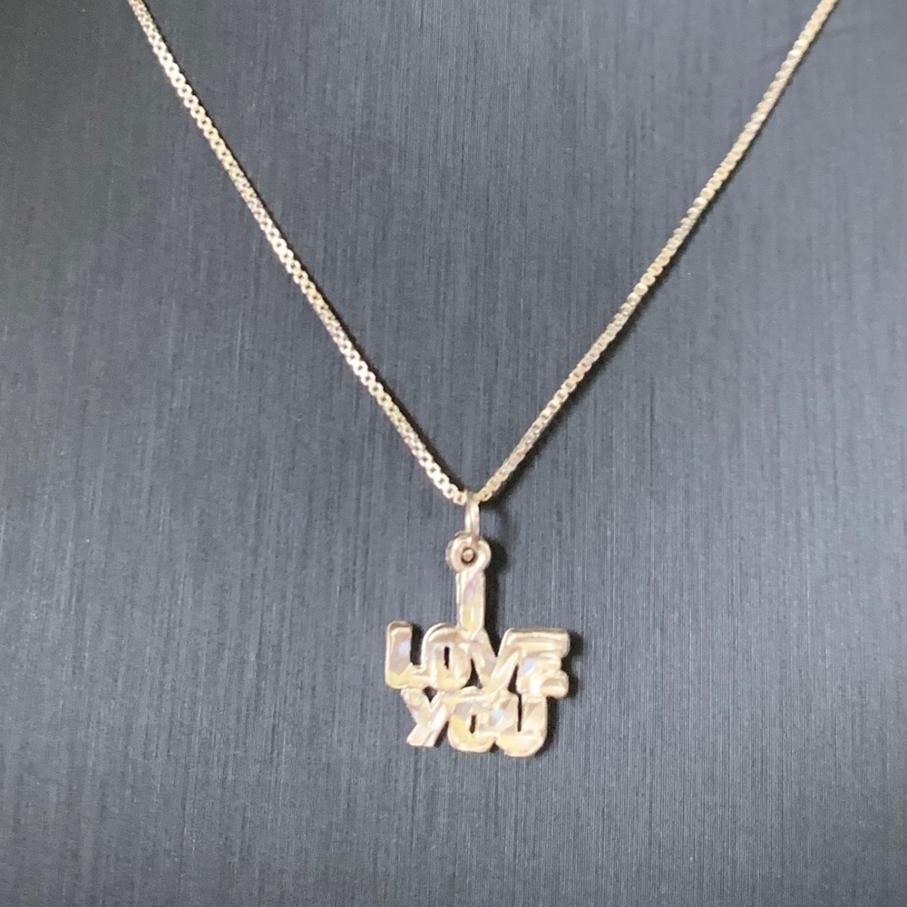 Sterling Silver “I Love You” Necklace